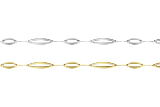 Sterling silver oval link bracelet