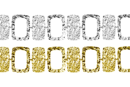 Pulsera plata 925 rectangulos enlazados