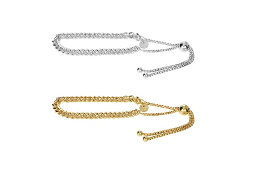 Sterling silver cuban chain bracelet