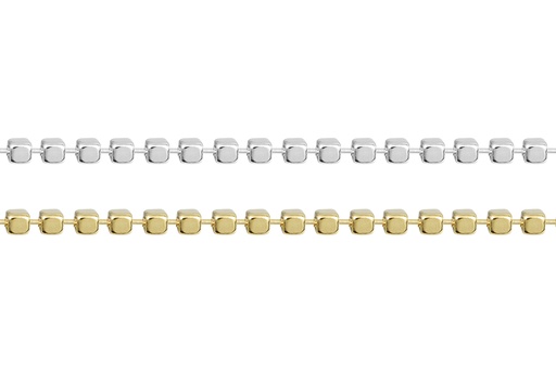 Sterling silver mini cube bracelet