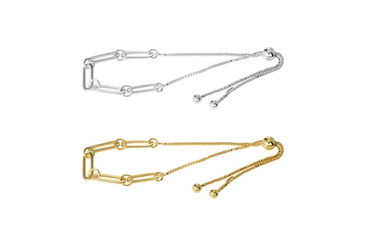 Pulsera plata 925 eslabones con cadena veneziana bola 6mm