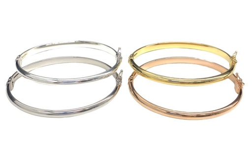 Brazalete esclava plata 925 tubo liso 5mm