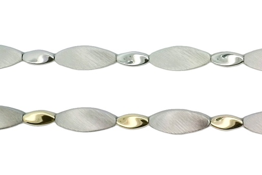 Pulsera plata 925 ovalos intercalados