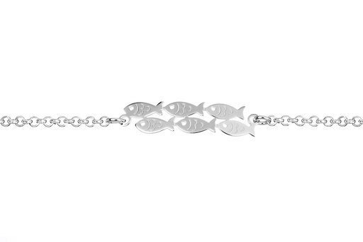 [16504B16E3PL] Pulsera plata 925 conjunto peces