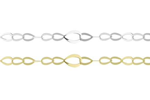 Pulsera plata 925 gotas enlazadas