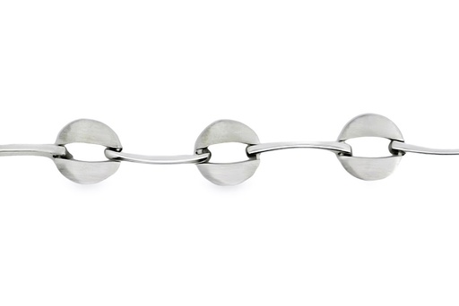 [16748B1800MARD] Pulsera plata 925 circulos con barras intercaladas