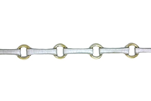 [16752B1800MARDDO] Pulsera plata 925 barras intercaladas con anillas