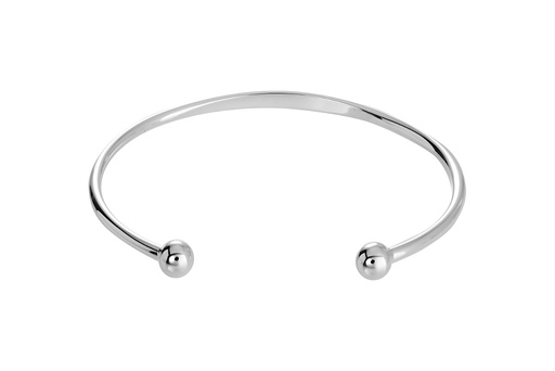 [16800BPL] Brazalete plata 925 bolas 6mm