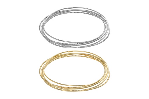 Sterling silver 5 bangles