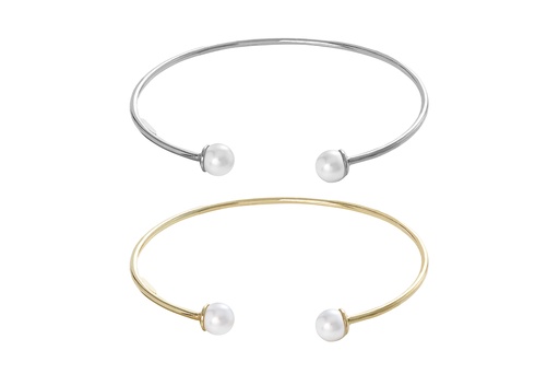 Sterling silver 2 perals bracelet