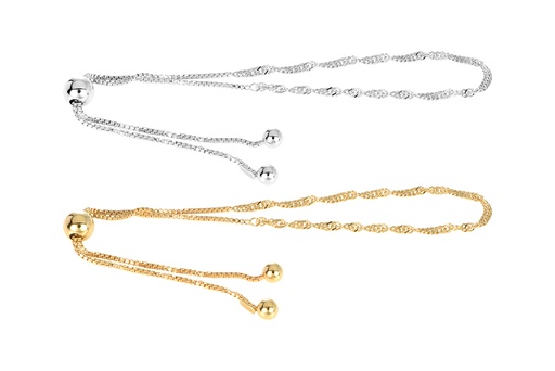 Pulsera plata 925 cadena singapur