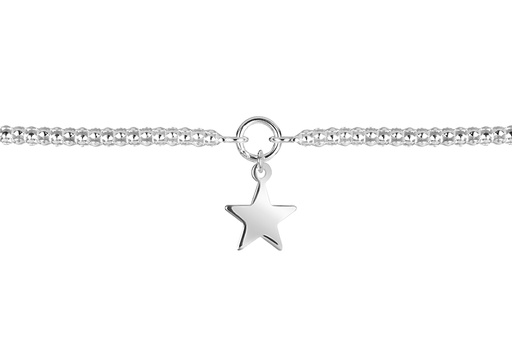 [17357A20E5PL] Tobillera plata 925 estrella 8mm
