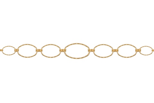 [17653B17E3DCDO] Pulsera plata 925 eslabones ovalados diamantados