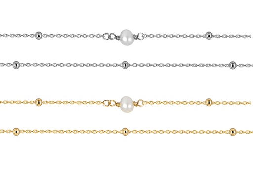 925 sterling silver bracelet with 5mm pearl