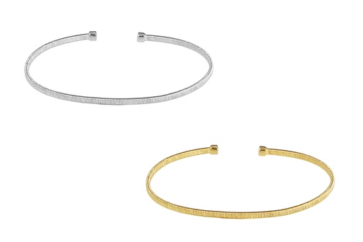 Sterling silver mesh bangle bracelet