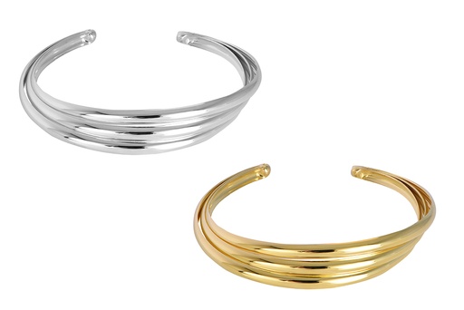 Brazalete plata 925 triple