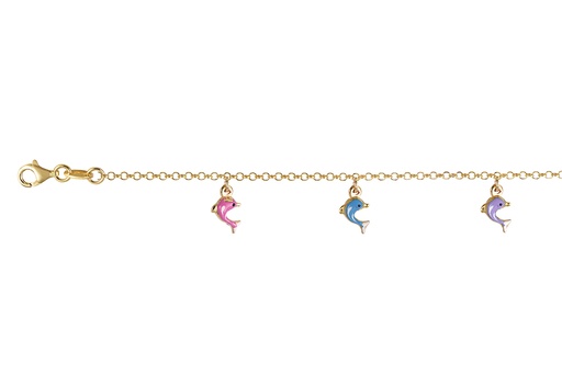 [18253B13E3EMXDO] Pulsera plata 925 delfines