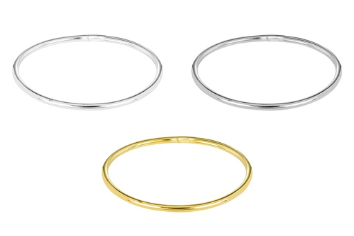 Sterling silver 2mm tuboflex bangle