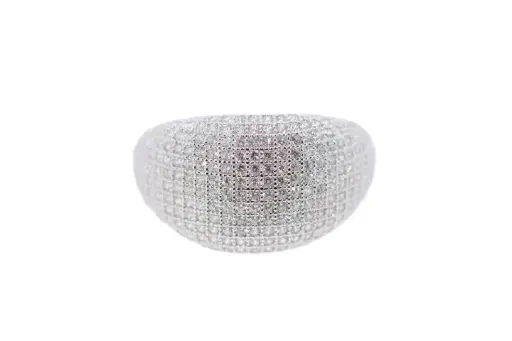 Anillo plata 925 con micropavé de circonitas 