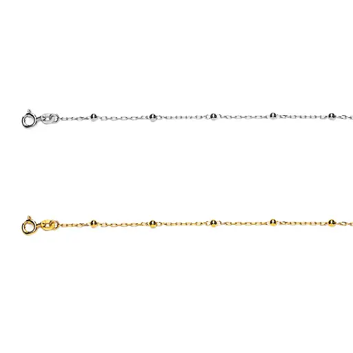 Sterling silver 3mm beads bracelet