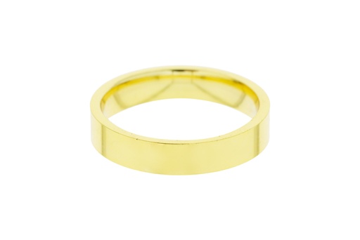 Anillo alianza plana plata 925 4mm 