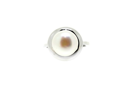 Silver 925 ring with fresh water pearl