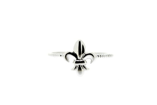 Silver 925 ring lily flower