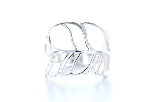 Anillo plata 925 hoja 