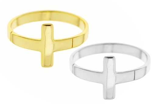 Silver 925 ring cross