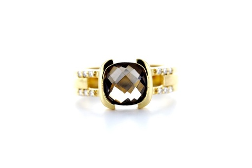 Silver 925 ring cz semi precious stone