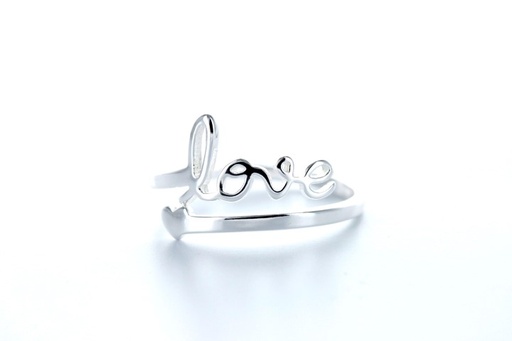 Anillo plata 925 abierto love 