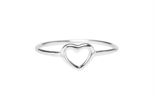 Anillo plata 925 corazón 