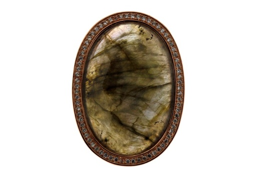 Silver 925  semi precious stone cz ring