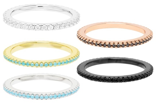 Alianza plata 925 zirconita