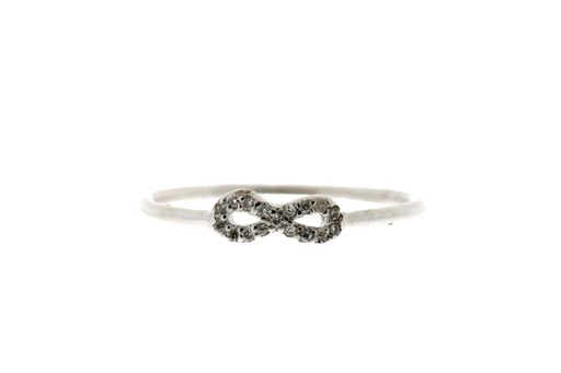 Silver 925 ring infinity cz