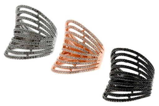 Anillo plata 925 cz microsetting 