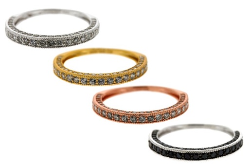 Silver 925 cz 1line ring