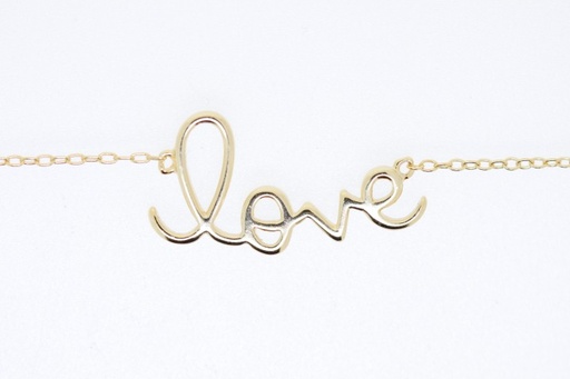 Necklace silver 925 love 40+5cm sterling silver