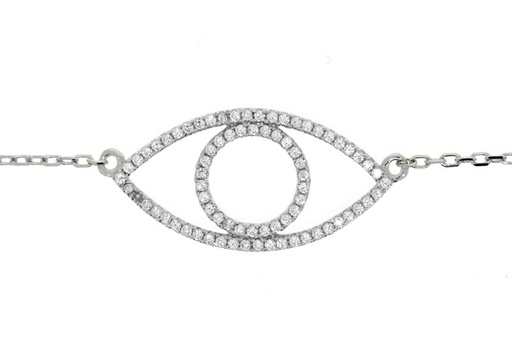 Silver 925 microsetting neckla 40+5cm rutenium plated