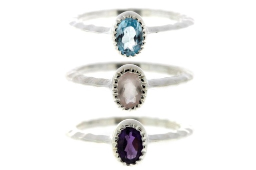 Silver 925 ring semi precious stone