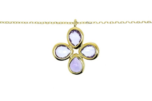 Collar plata 925 piedra semi preciosa 