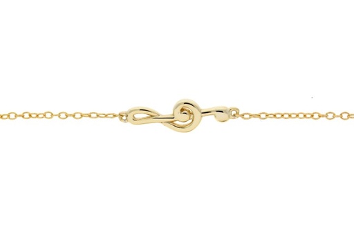 Collar plata 925 símbolo música 