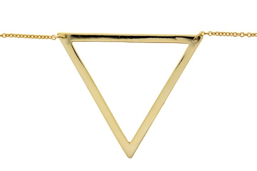 Collar plata 925 triangulo grande 