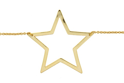 Collar plata 925 estrella grande 