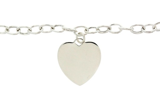 [08046C0000PL] Collar plata 925 corazón 20x18mm