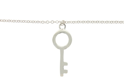 Silver 925 key necklace 40+5cm sterling silver