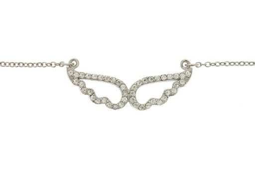 Collar plata 925 cz alas 
