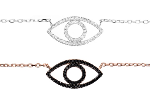 Silver 925 microsetting neckla 40+5cm rose gold plated