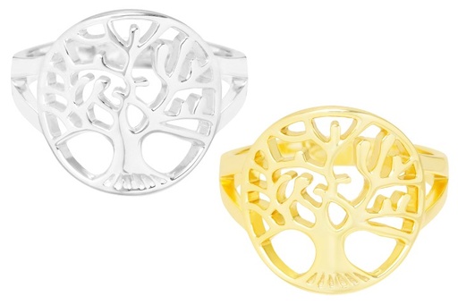 Anillo plata 925 arbol de la vida 