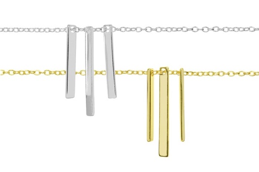 Silver 925 necklace 38+5cm sterling silver